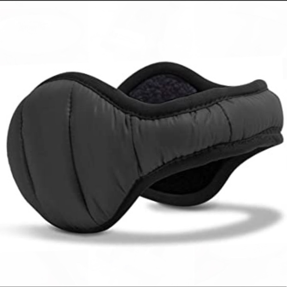 Black Down and fleece ear muff warmers New in original box